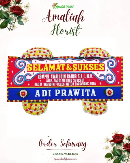 Papan Bunga Ucapan Selamat Gebangarum
